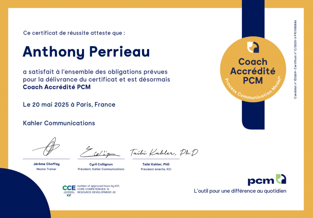 Coach PCM Process com Anthony PERRIEAU avec KCF Kahler Communication France