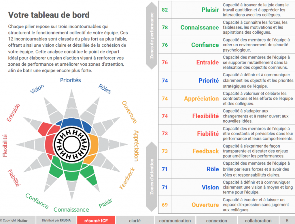 ICE indice de cohésion d'équipe - Formation !